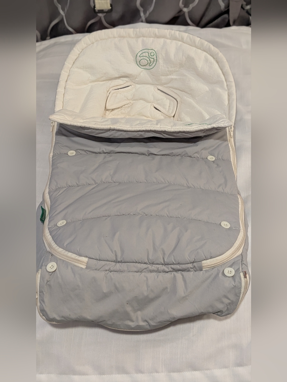 Orbit Baby Grey Winter Stroller Footmuff Waterproof Organic